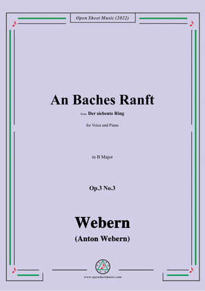 Webern-An Baches Ranft,Op.3 No.3,in B Major