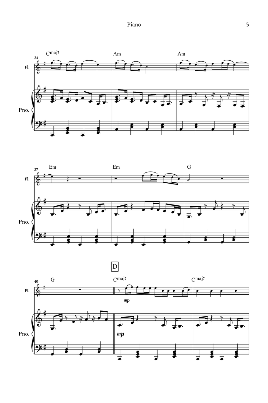 Chihiro Flute scores gallery preview page 5