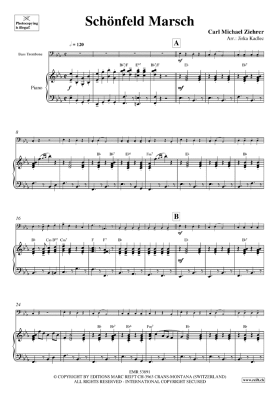 Schonfeld Marsch Trombone scores gallery preview page 4