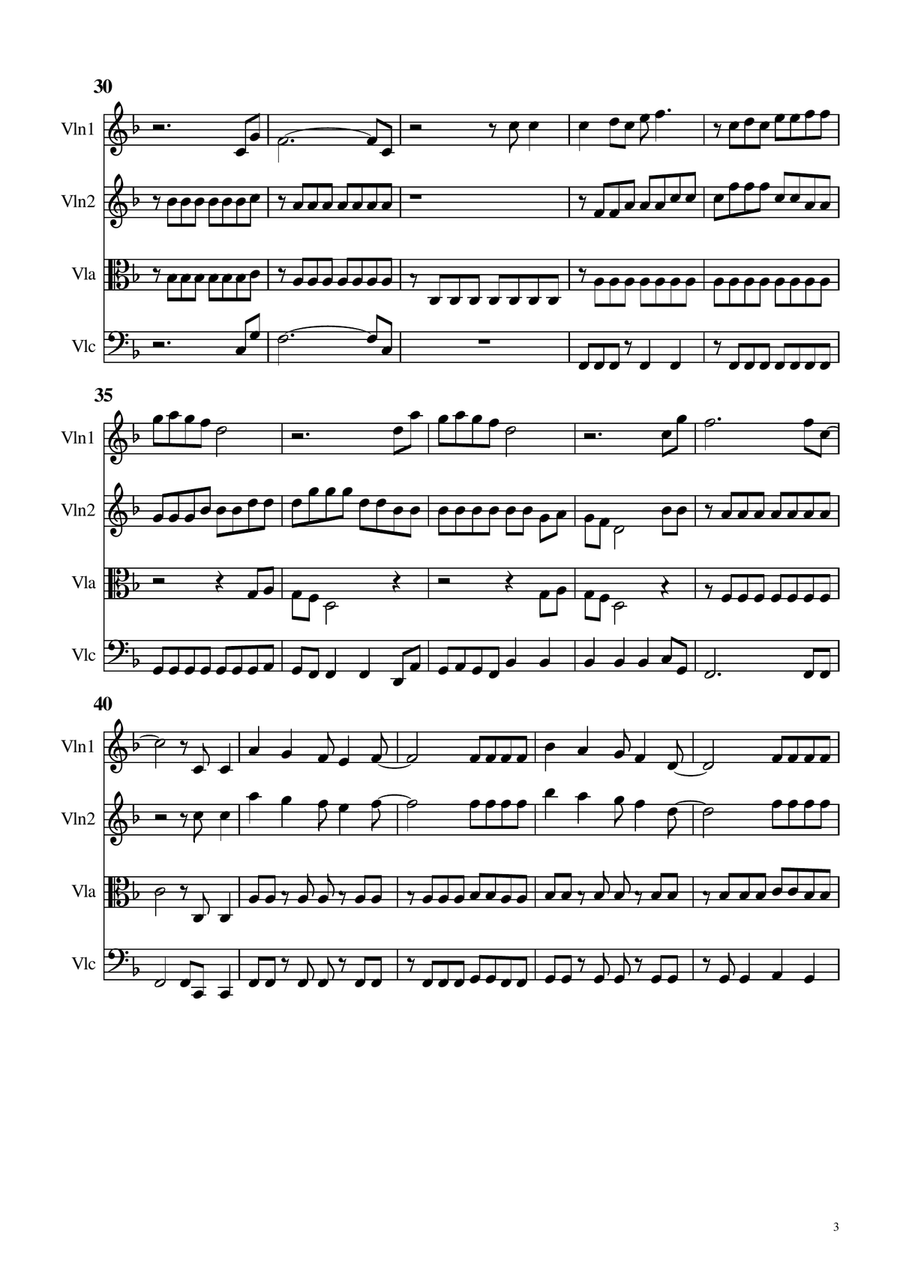 Marry You String Quartet scores gallery preview page 3