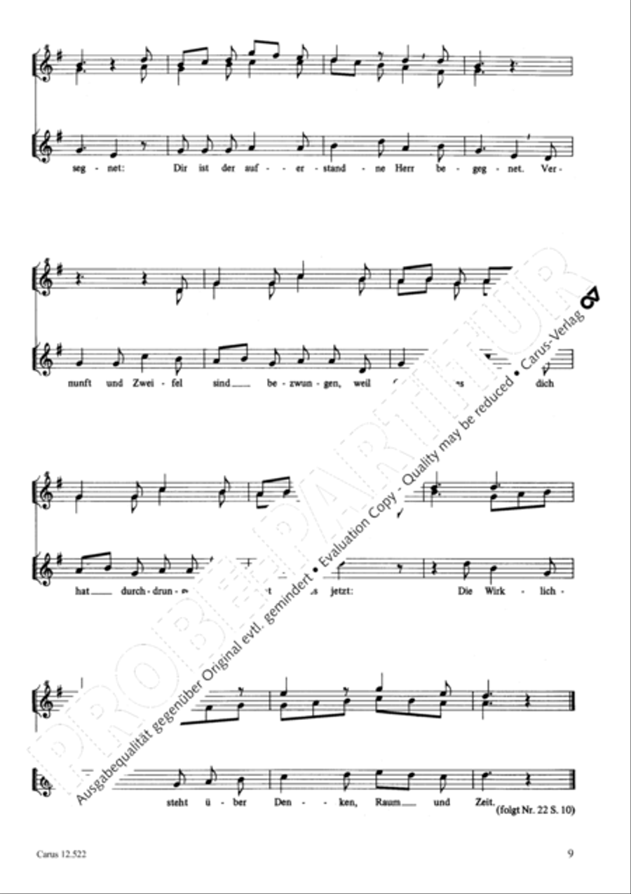 Thomas, ich weiss, dass Jesus lebt 2-Part scores gallery preview page 10