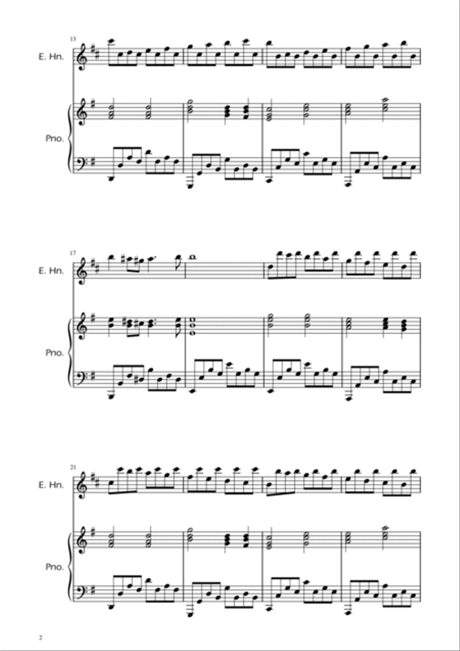 Passacaglia - Handel/Halvorsen - English Horn Solo w/ Piano Chamber Music scores gallery preview page 2