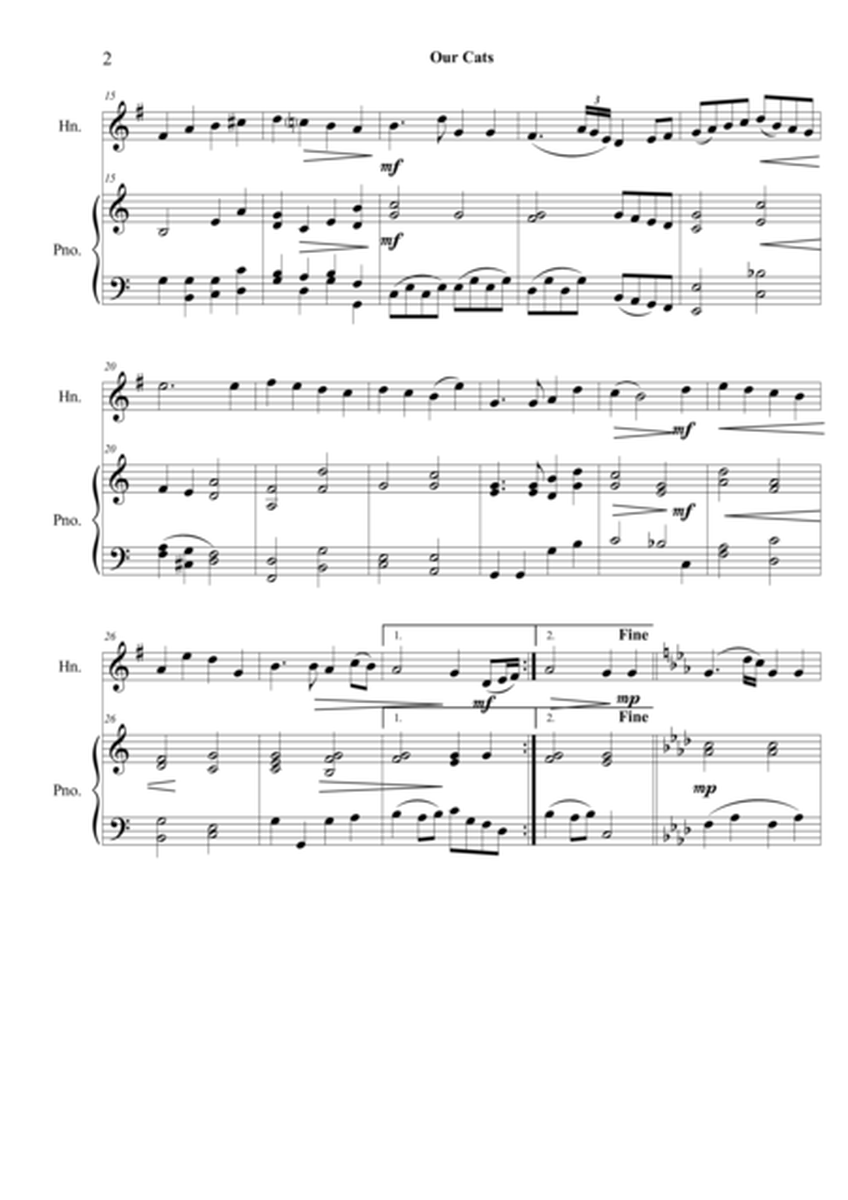 Our Cats: A Suite of 6 pieces: for Horn in F and piano image number null