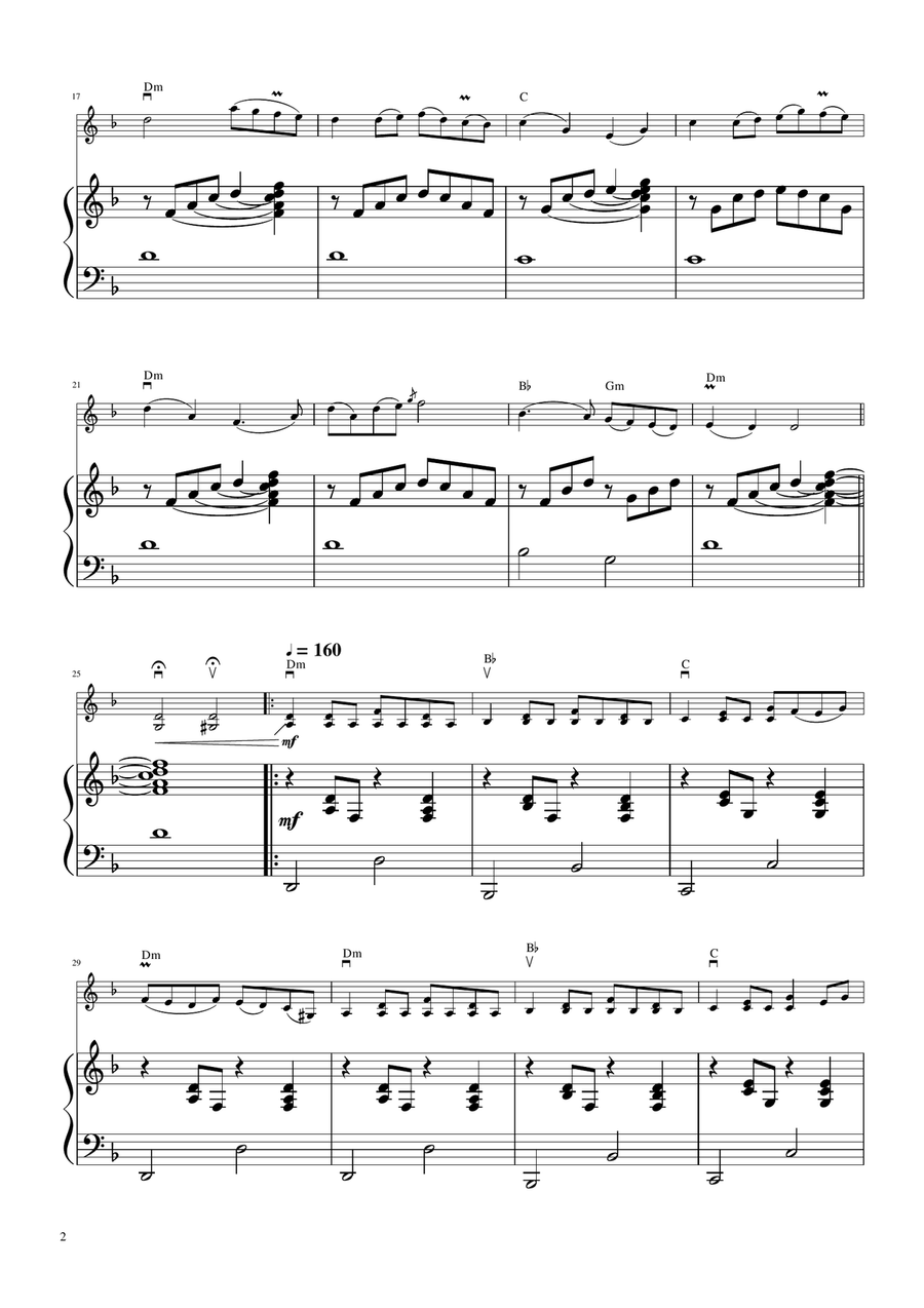 The Glasgow Reel (Tam Lin) - Celtic Violin Solo with Piano Accompaniment String Duet scores gallery preview page 3