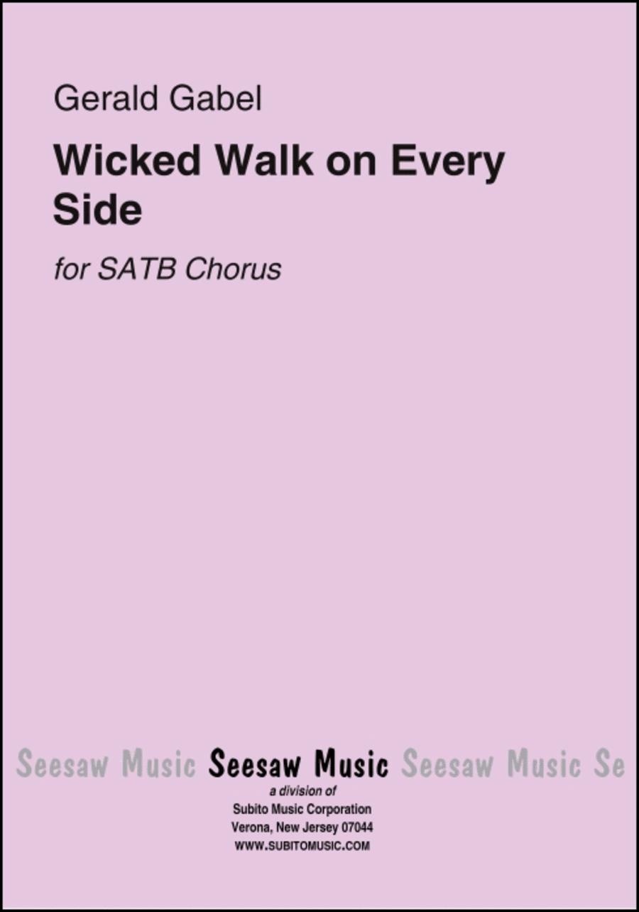 Wicked Walk on Every Side 4-Part scores gallery preview page 1