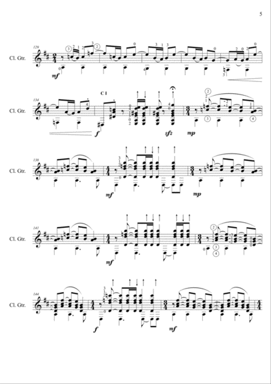 EQUILIBRIUM Guitar Solo scores gallery preview page 5