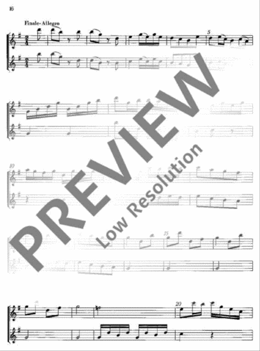 Three Sonatas Three Sonatas Flute scores gallery preview page 17