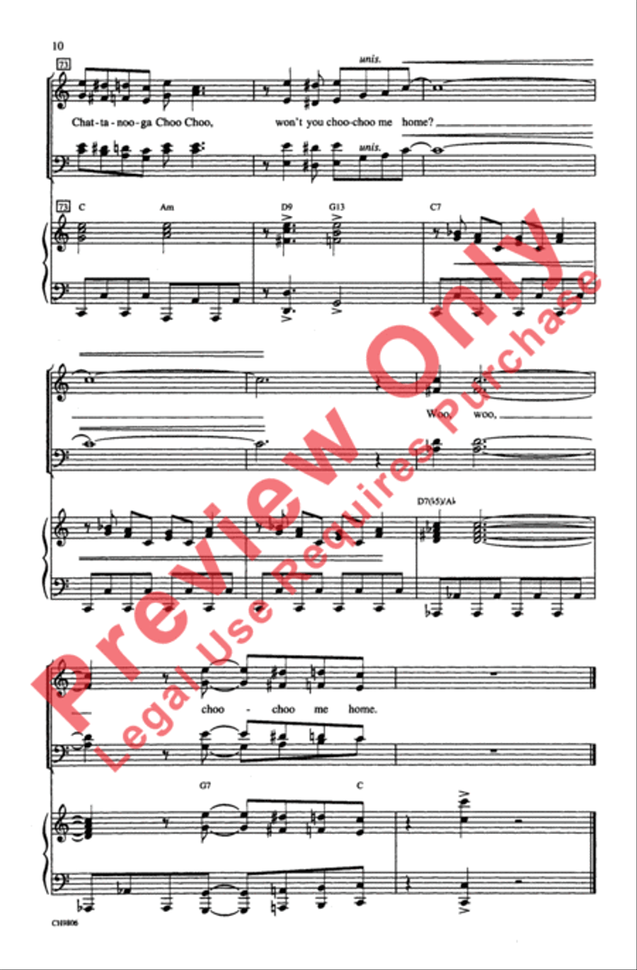 Chattanooga Choo Choo Chattanooga Choo Choo 4-Part scores gallery preview page 10