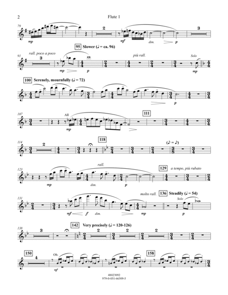 An American Tapestry (for Wind Ensemble) - Flute 1