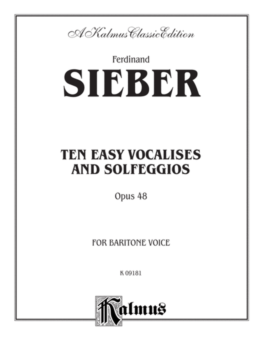 Ten Easy Vocalises and Solfeggios