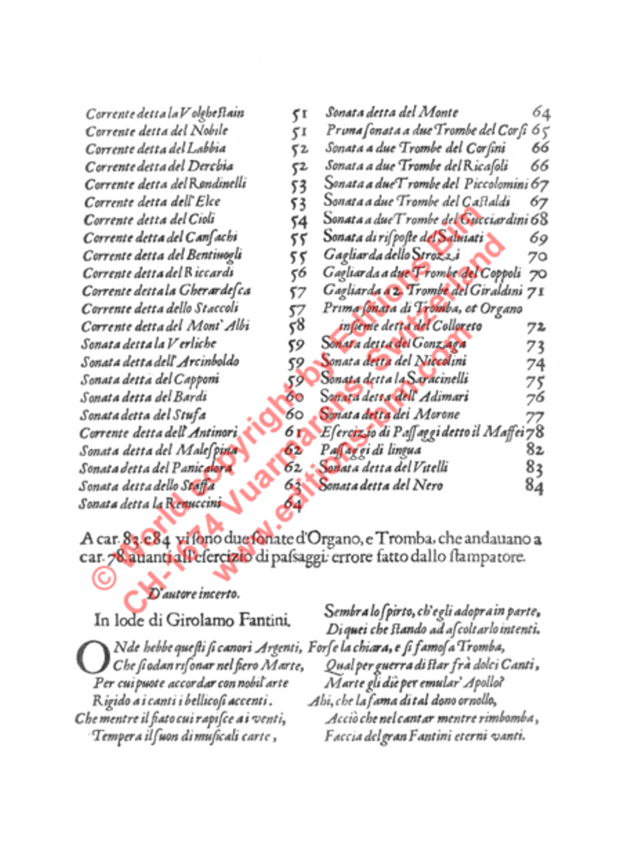 Modo per imparare a sonare (1638) Trumpet Solo scores gallery preview page 4