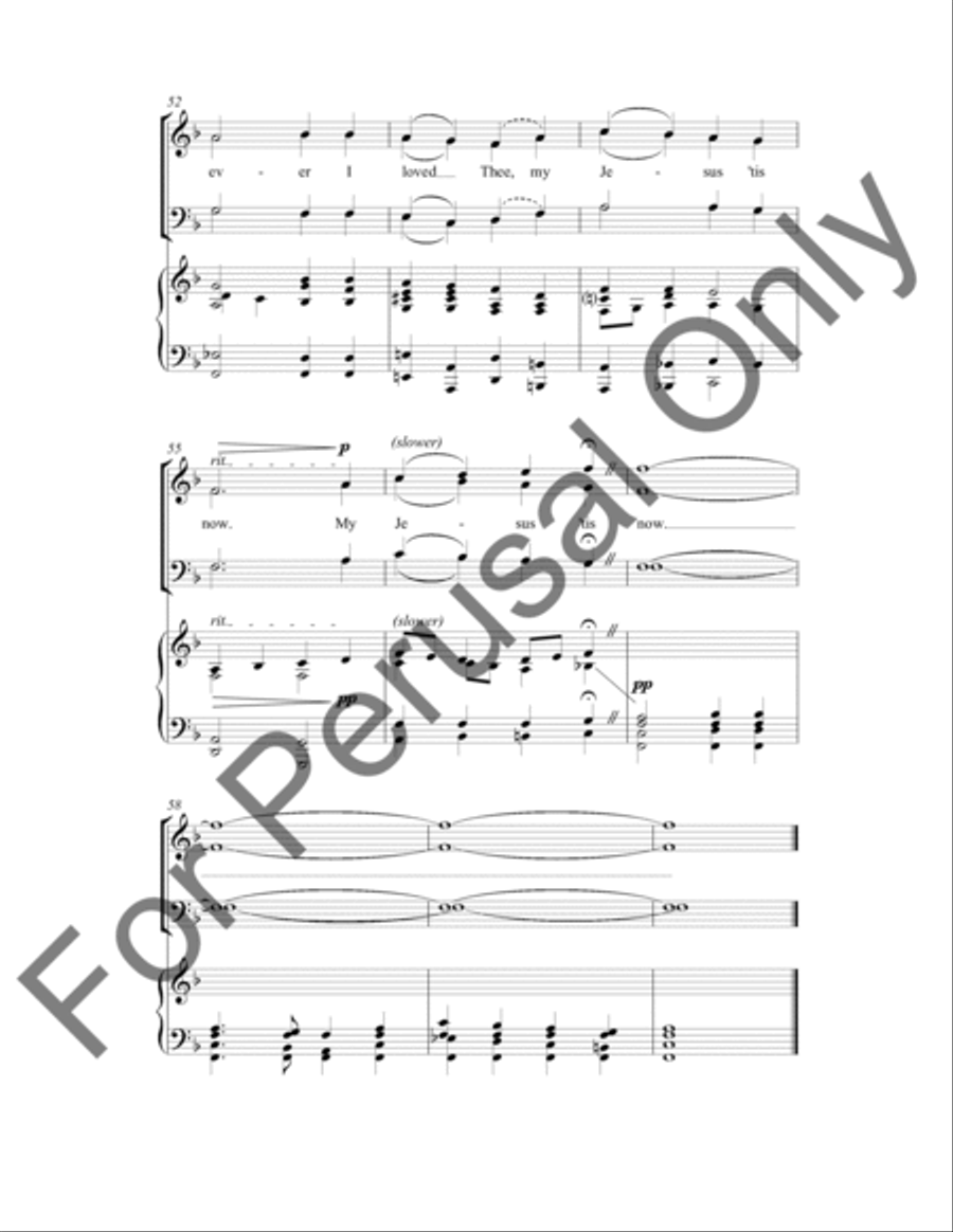 My Jesus, I Love Thee (Choral Score) 4-Part scores gallery preview page 7