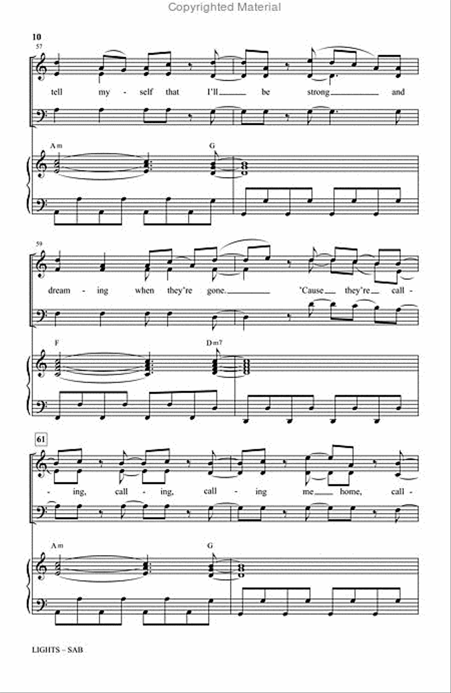 Lights 3-Part scores gallery preview page 10