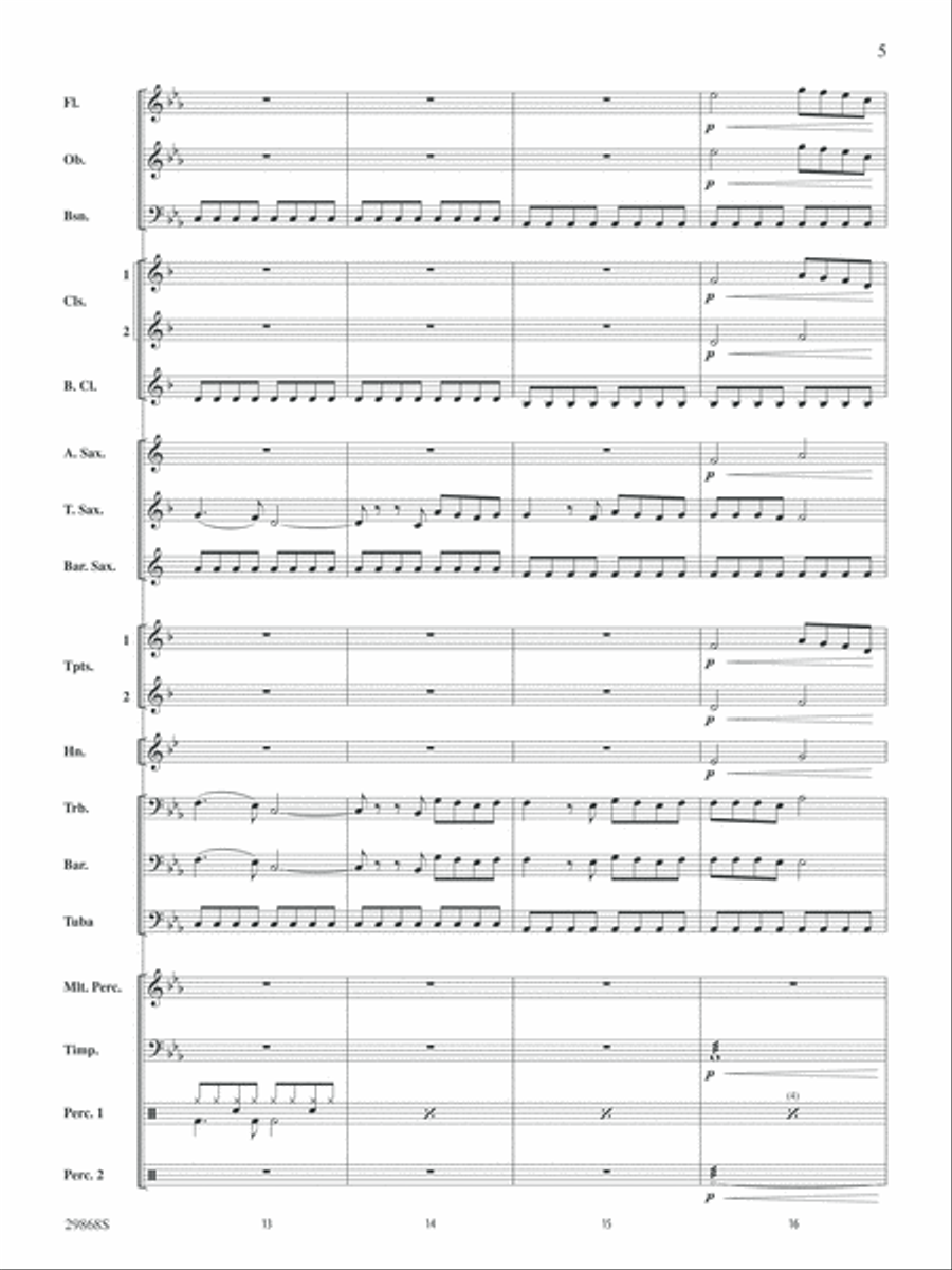 Gotta Be Somebody: Score Gotta Be Somebody: Score Concert Band scores gallery preview page 5