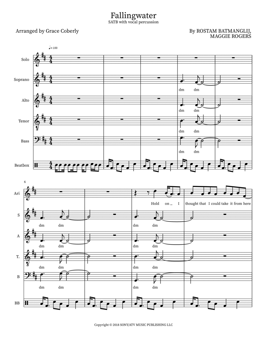 Fallingwater Fallingwater 4-Part scores gallery preview page 1