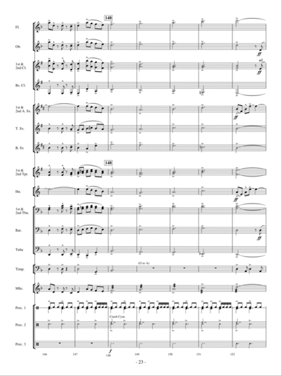 The Phantom Train Concert Band scores gallery preview page 22
