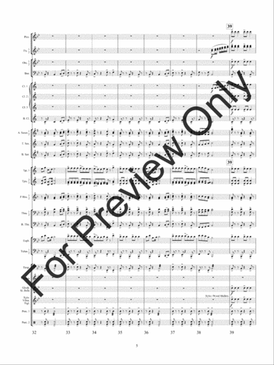 Winterfest (Score) Concert Band scores gallery preview page 8