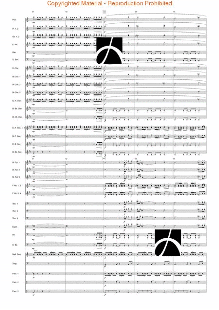 Kraftwerk Concert Band scores gallery preview page 14