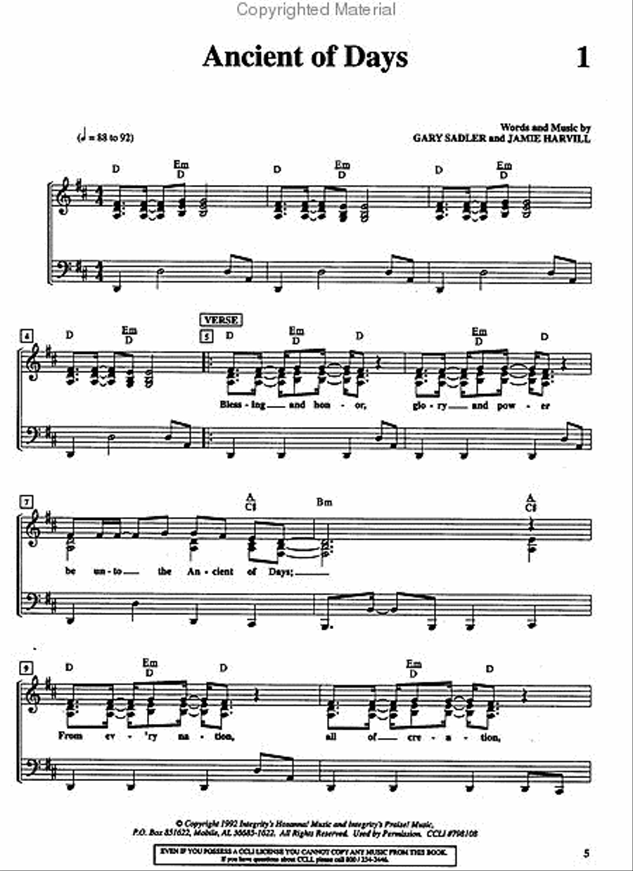 More Songs for Praise & Worship - Singalong Book (Piano/Guitar/Vocal) Piano, Vocal, Guitar scores gallery preview page 3