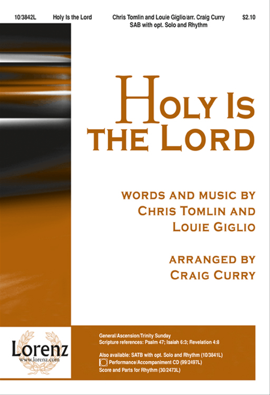 Holy Is the Lord 3-Part scores gallery preview page 1