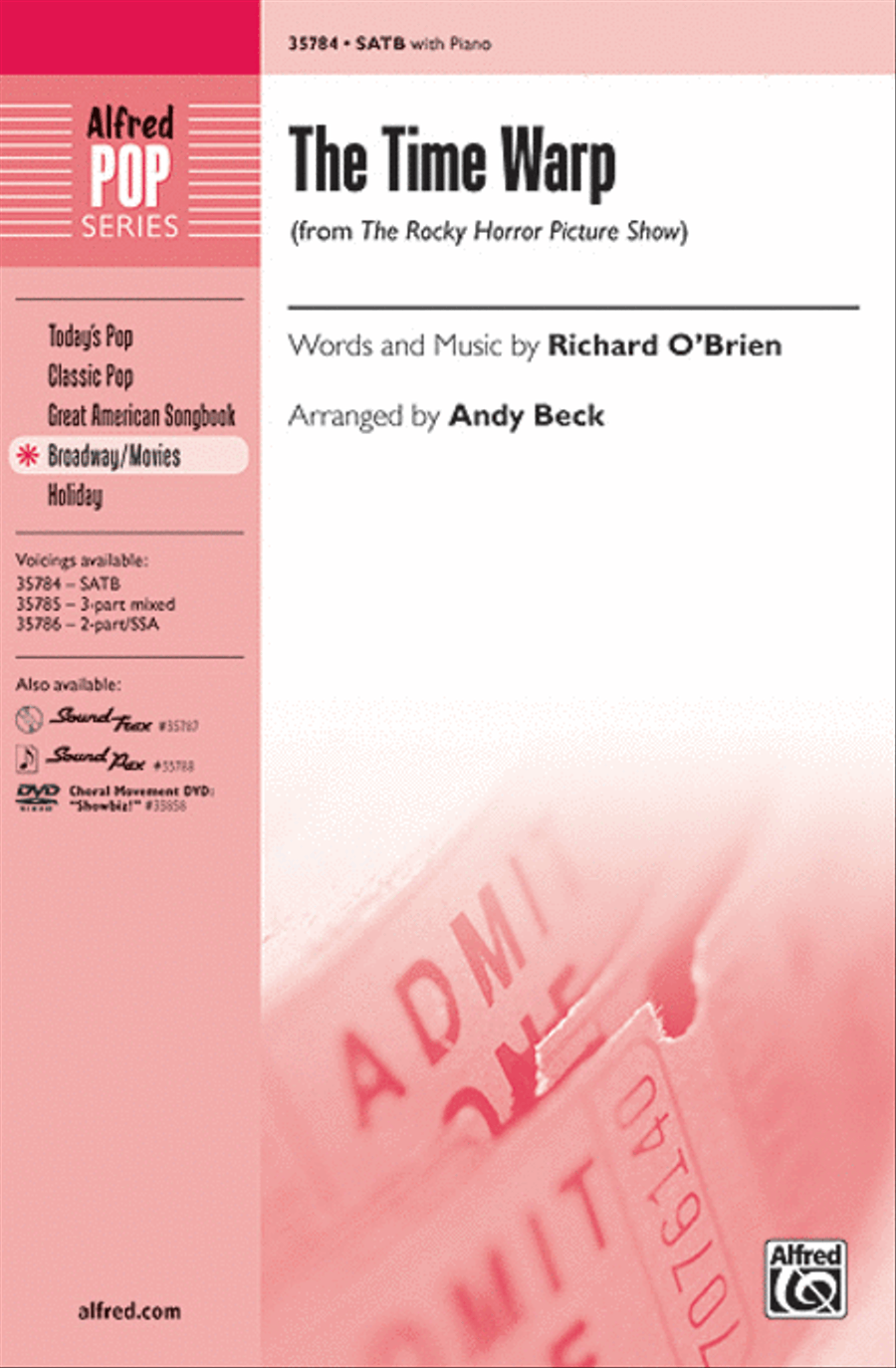 The Time Warp (from The Rocky Horror Picture Show) 4-Part scores gallery preview page 1
