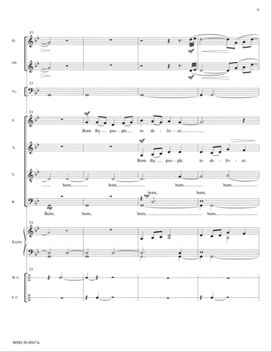 Come, Thou Long-Expected Jesus (Full Score) Choir scores gallery preview page 7
