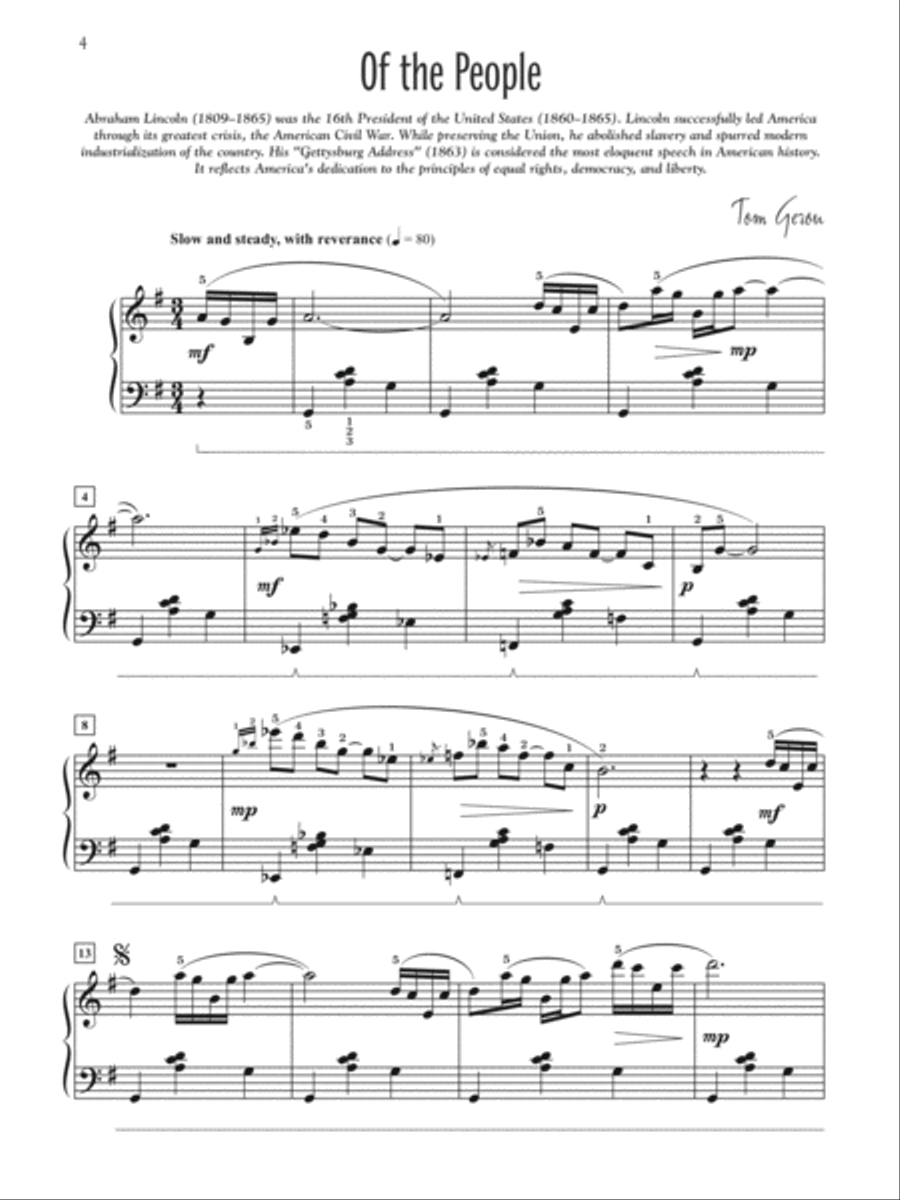 Mount Rushmore Mount Rushmore Piano Solo scores gallery preview page 3