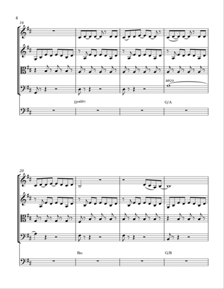 Love Story String Quintet scores gallery preview page 6