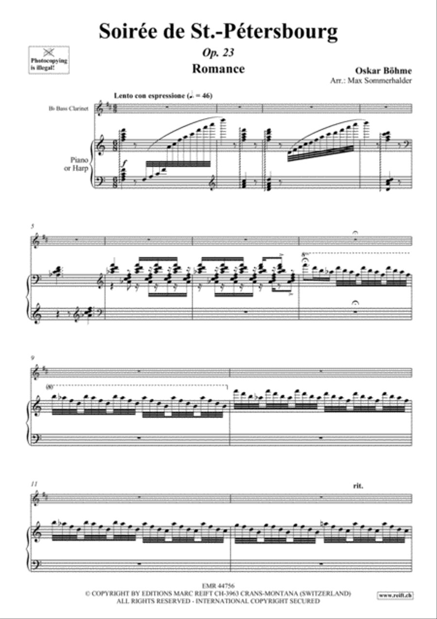 Soiree de St.-Petersbourg Bass Clarinet scores gallery preview page 4