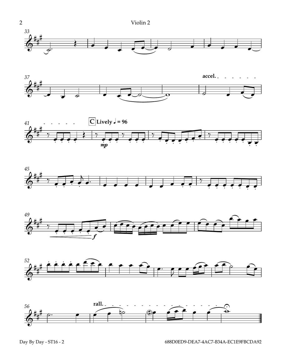 Day By Day String Quartet scores gallery preview page 3