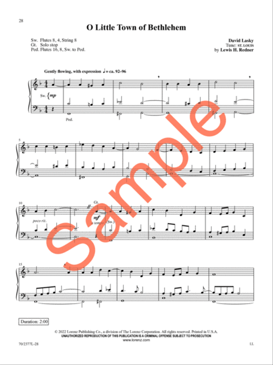 Seasonal Expressions Organ Solo scores gallery preview page 20