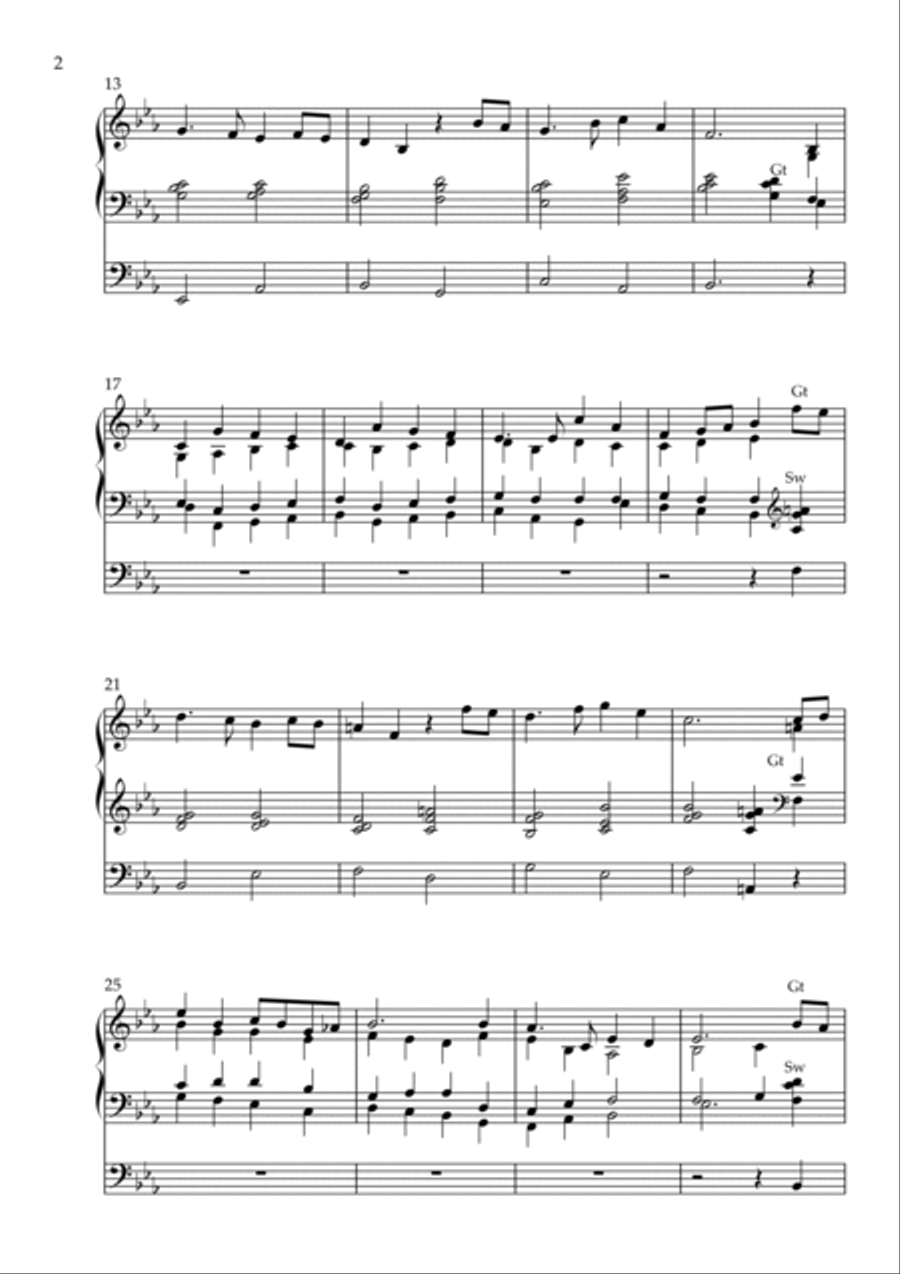 Meditation on Repton, Op. 116 (Organ Solo) by Vidas Pinkevicius Organ Solo scores gallery preview page 2