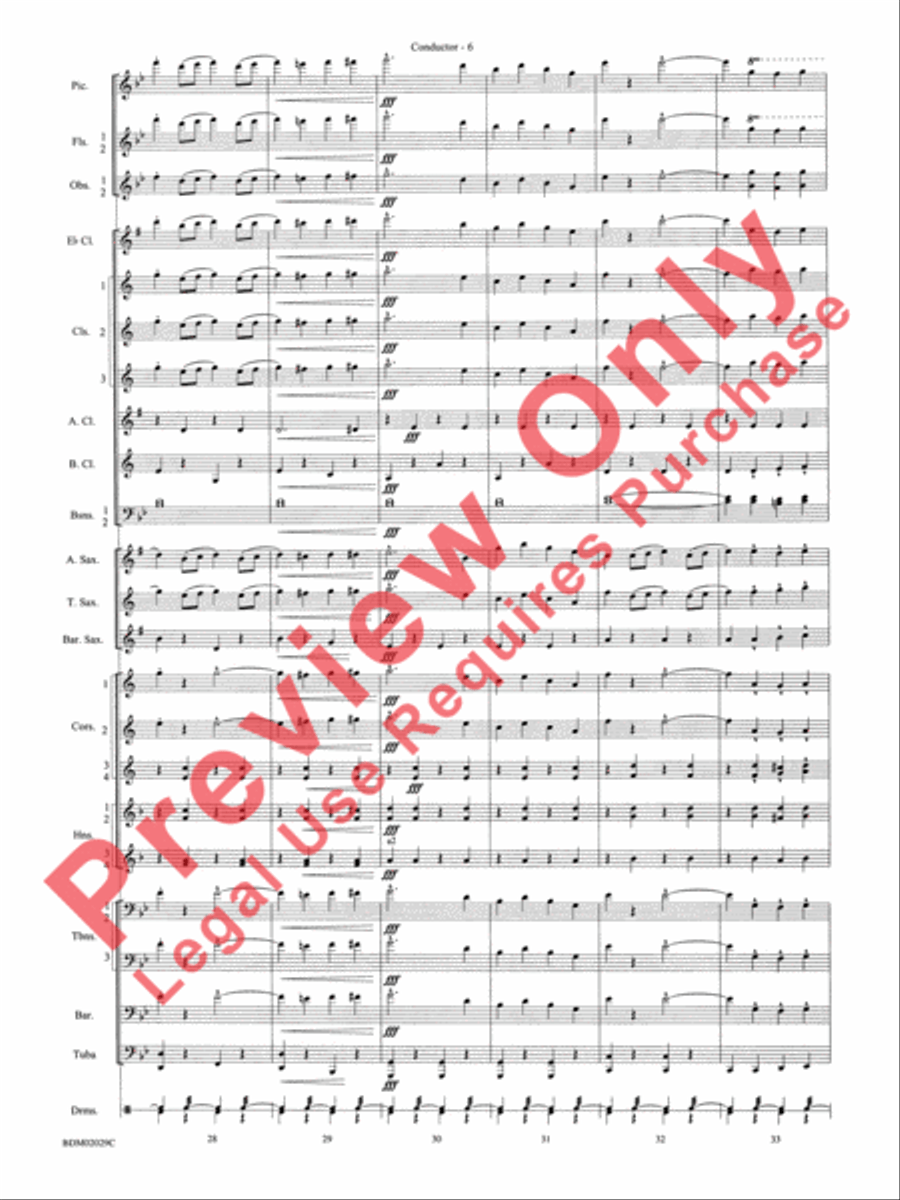 George Washington Bicentennial March Concert Band scores gallery preview page 9