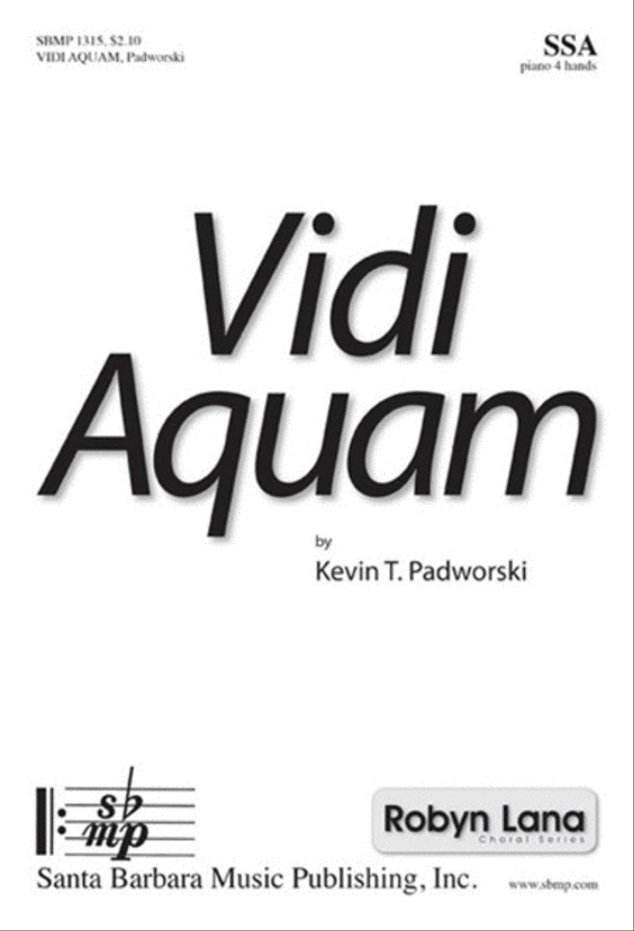 Vidi Aquam - SSA Octavo image number null