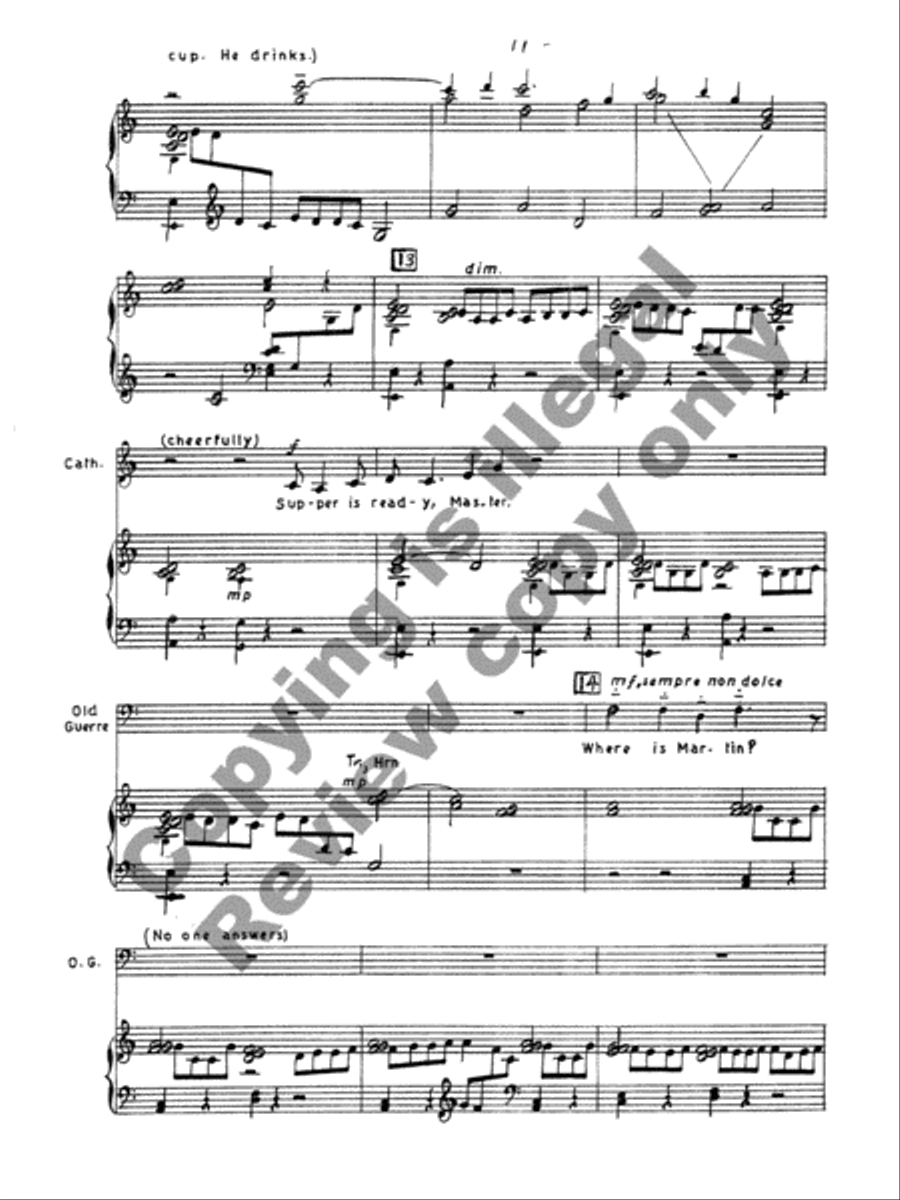 The Wife of Martin Guerre Choir scores gallery preview page 13