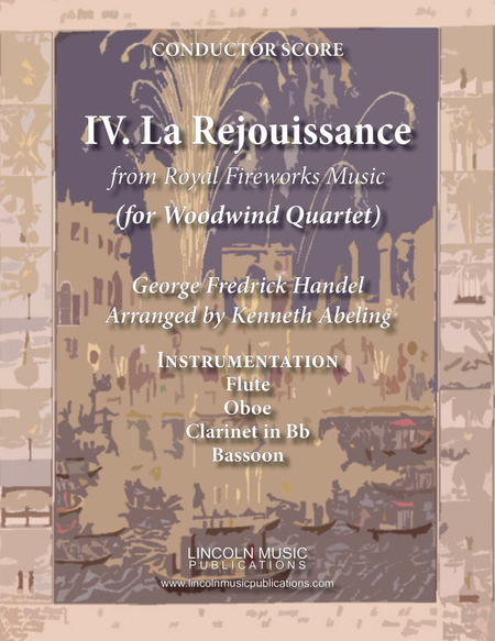 La Rejouissance from Royal Fireworks Music (for Woodwind Quartet) image number null