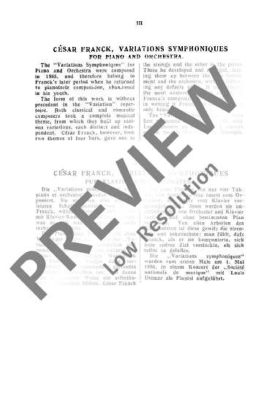 Symphonic Variations Orchestra scores gallery preview page 4