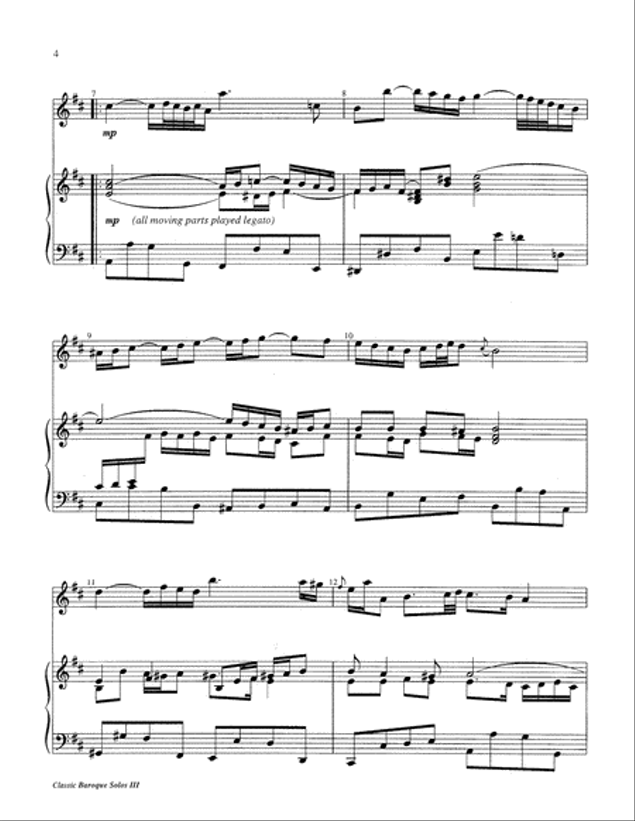 Classic Baroque Solos III Percussion scores gallery preview page 4