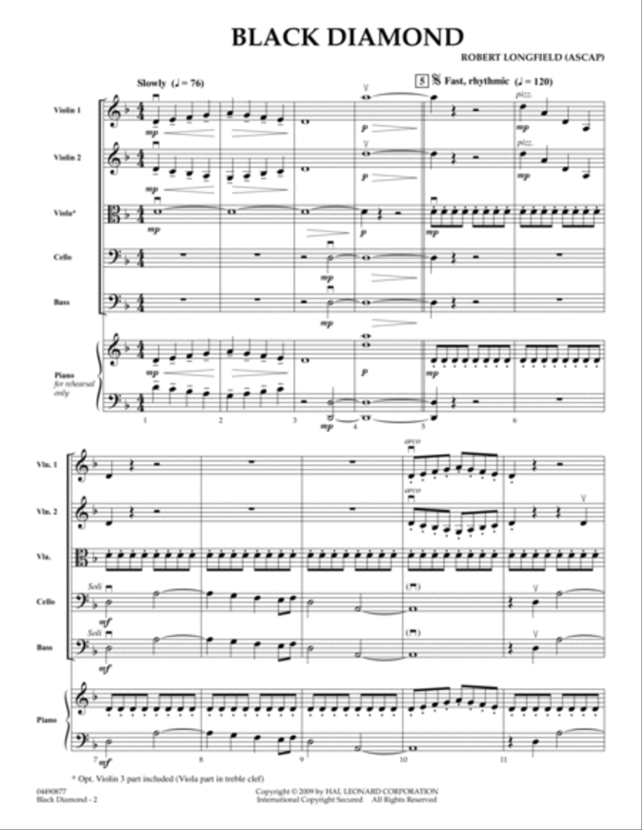 Black Diamond - Full Score Score scores gallery preview page 2