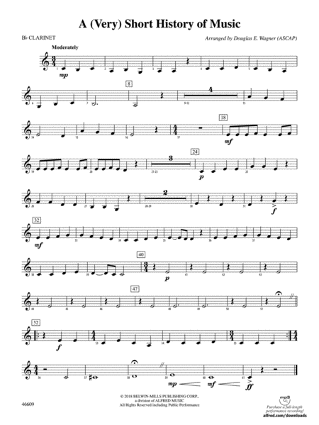 A (Very) Short History of Music: 1st B-flat Clarinet