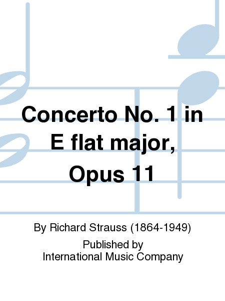 Concerto No. 1 In E Flat Major, Opus 11