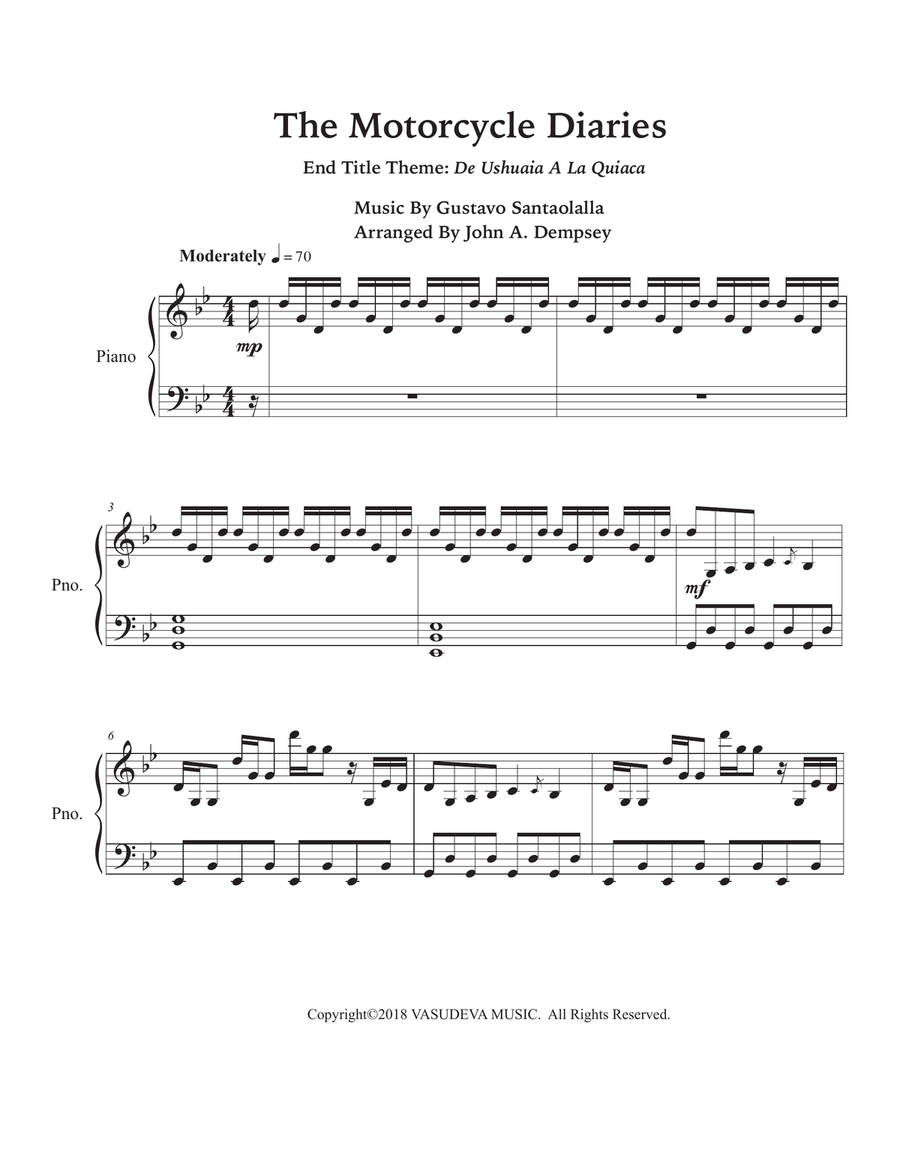 De Ushuaia A La Quica Piano Solo scores gallery preview page 4