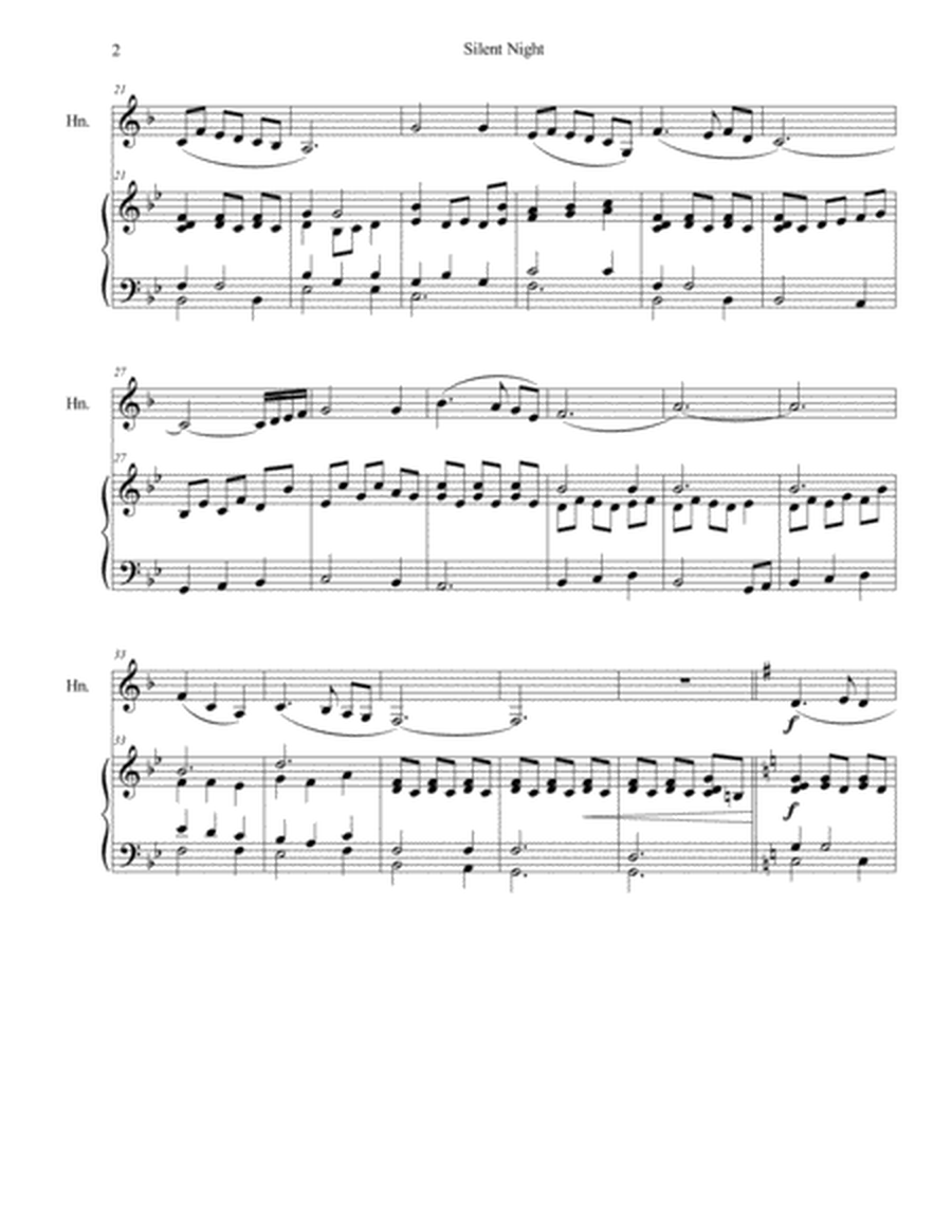 Silent Night - for Horn in F and Piano image number null