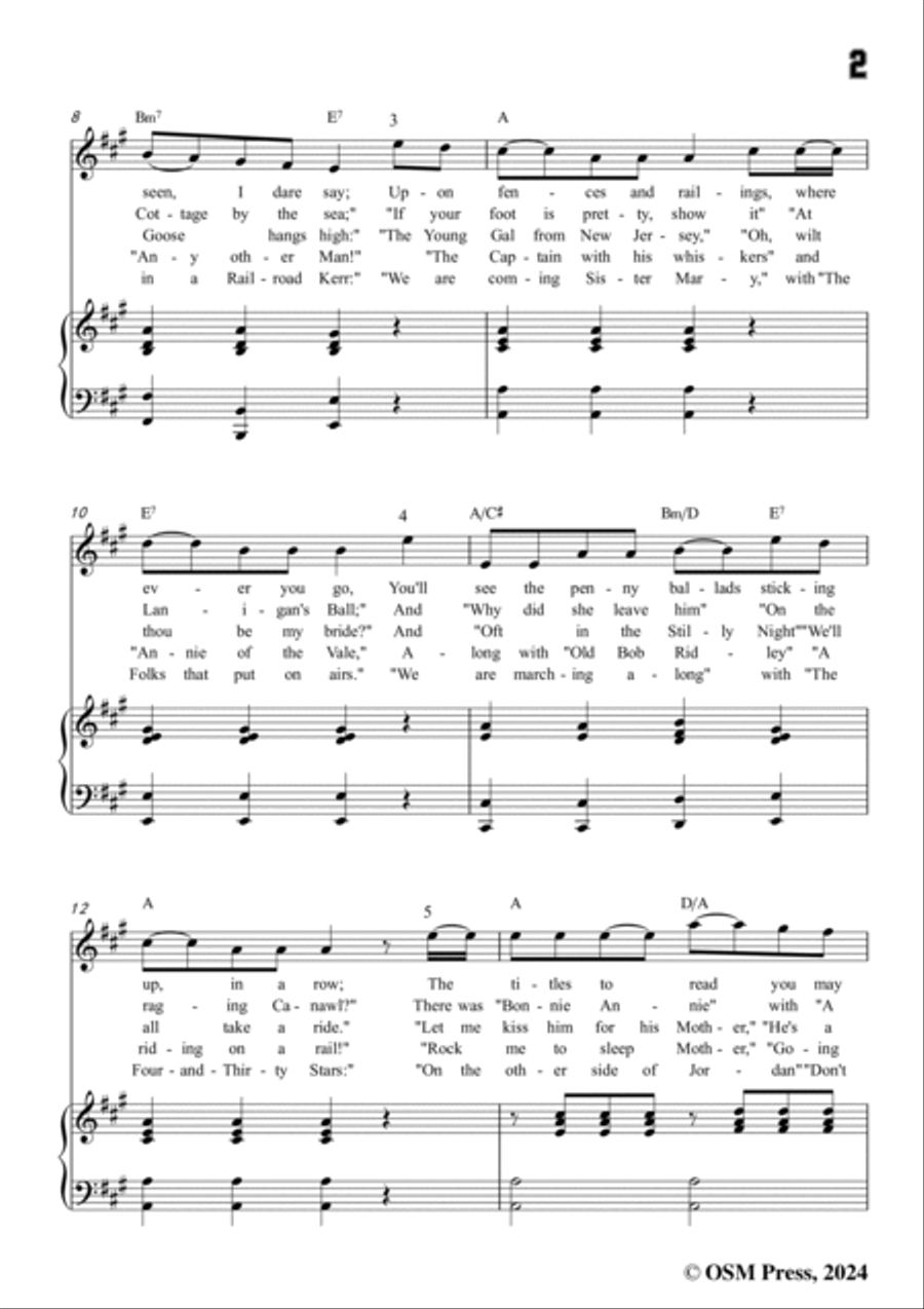 S. Foster-The Song of All Songs,in A Major Voice scores gallery preview page 3