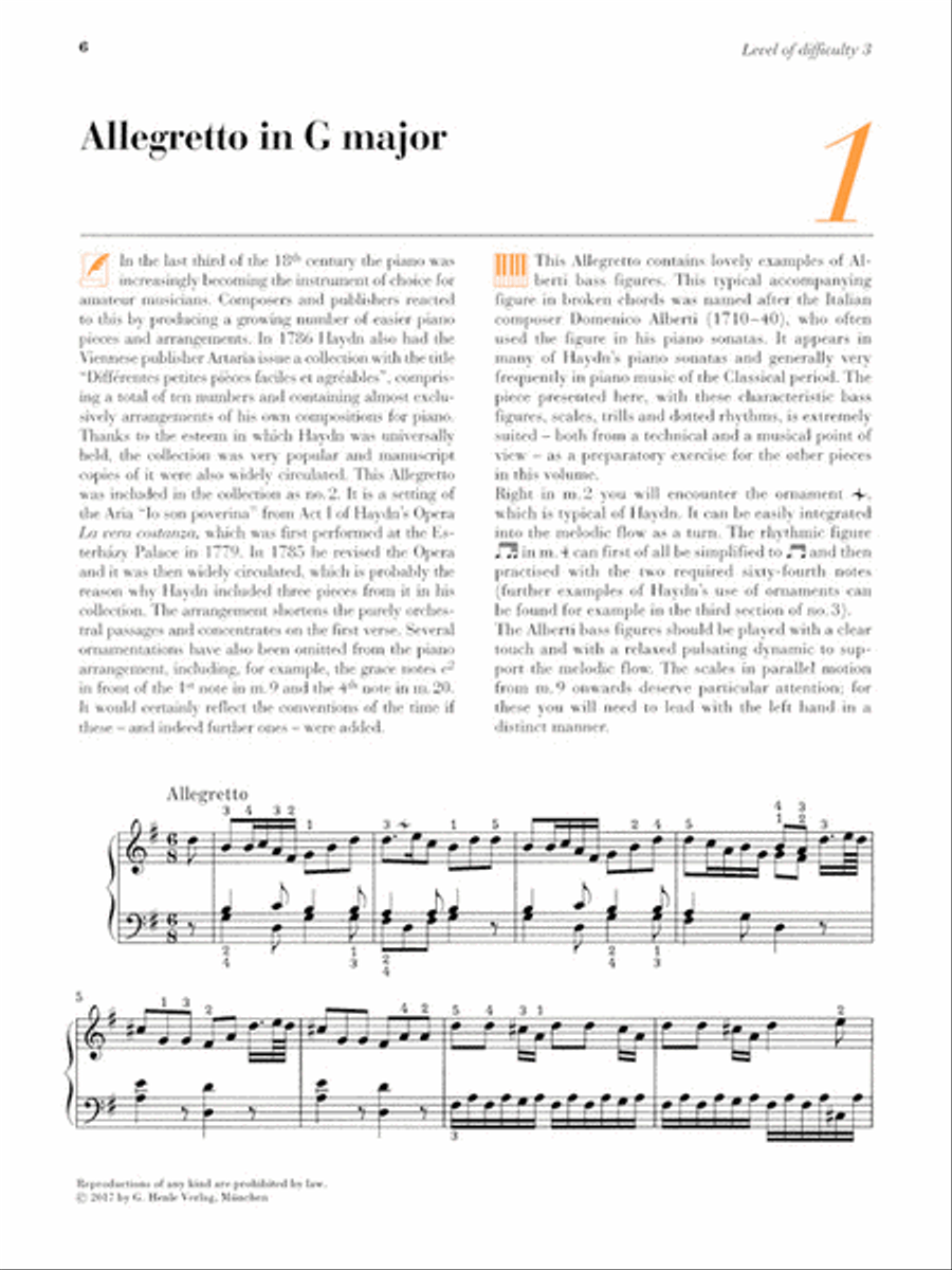Haydn: At the Piano Piano Solo scores gallery preview page 5