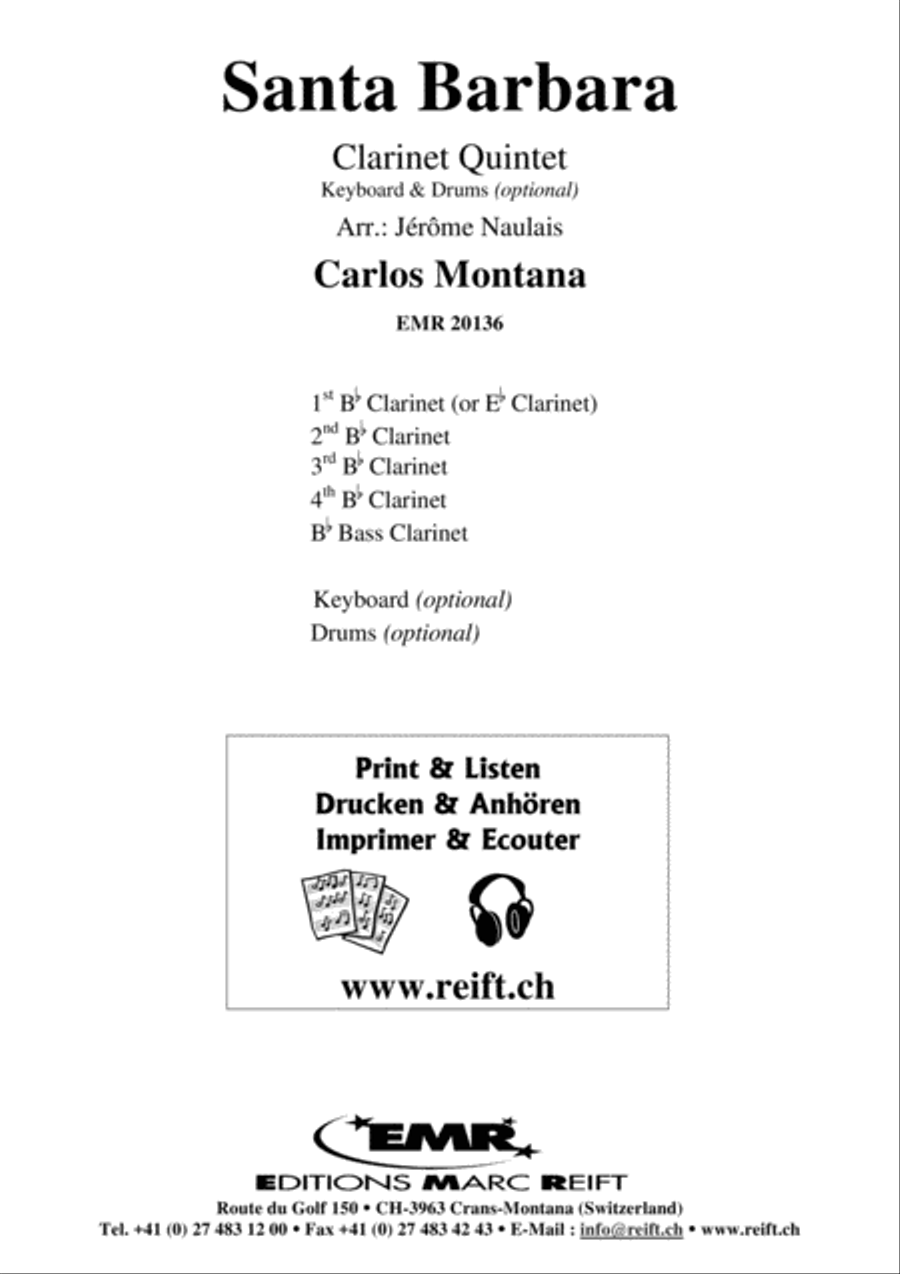 Santa Barbara Clarinet Quintet scores gallery preview page 2