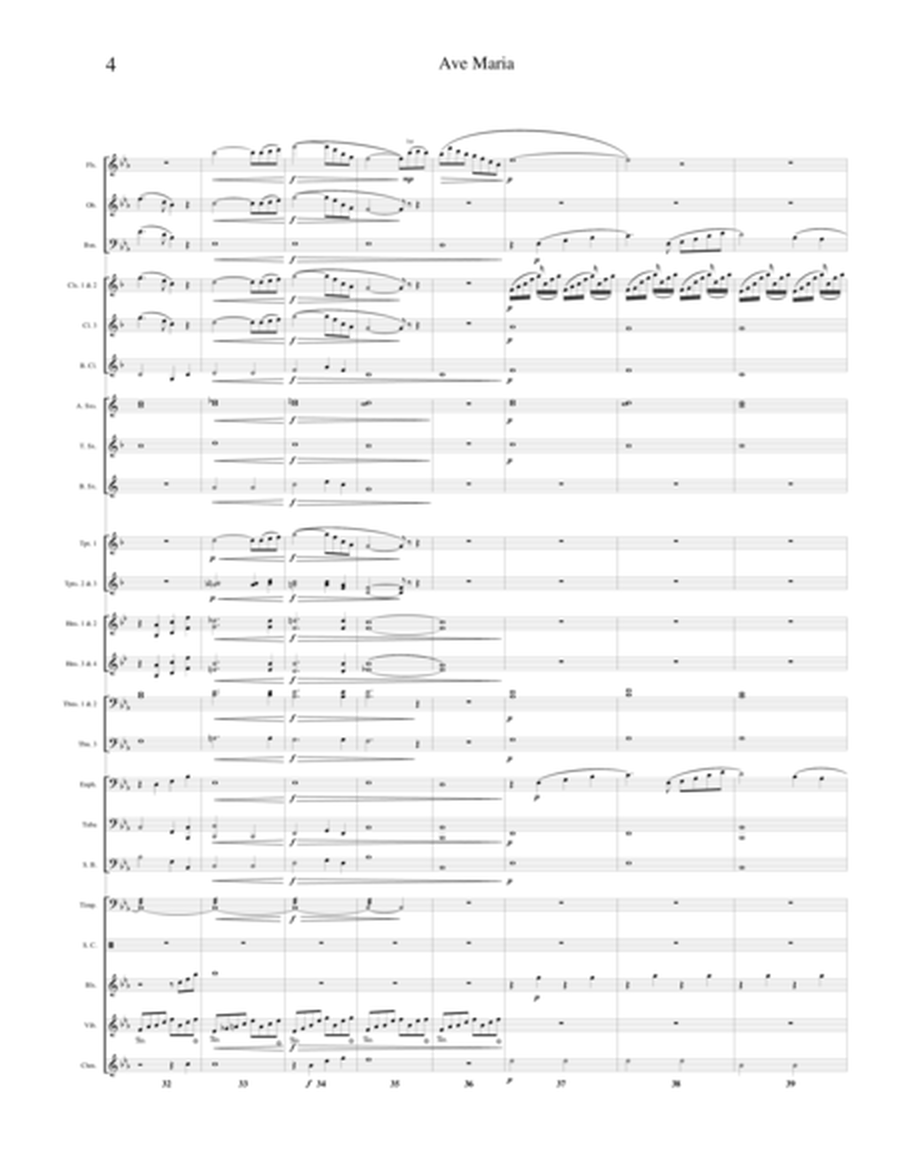 Ave Maria (Bach - Gounod) for Concert Band - Band Set with Full Score and Parts image number null