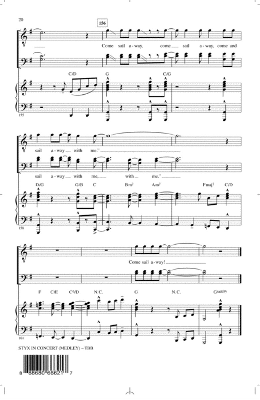 Styx In Concert (Medley) 3-Part scores gallery preview page 19