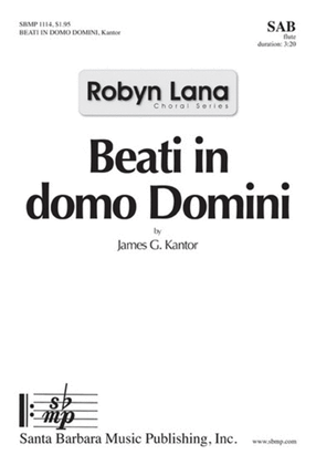 Book cover for Beati in domo Domini - SAB Octavo