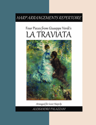 Book cover for Four pieces from LA TRAVIATA - Solo Lever Harp